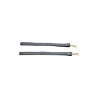 16-54758-1 Model Ford Top Bow Side Straps Black Leather Brass Cotter