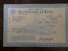 1932 Ford Coupe Certifiate Of Title Historical Document Rat Rod Hot