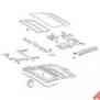 70-231654-1 1973-1981 Mercedes 107 Chassis Motor Sunroof