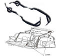1987-1993 Ez On New Bmw E30 3 Series Convertible Top Tension Straps