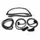 25-257681-1 4-piece Eckler S Corvette Weatherstrip Kit Convertible Body 1990-1996