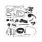 66-69030-1 Eckler S Thunderbird Complete Weather-strip Kit Convertible Black Front Header Seal
