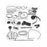 66-69031-1 Eckler S Thunderbird Complete Weather-strip Kit Convertible White Front Header Seal