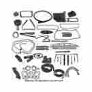 66-69049-1 Eckler S Thunderbird Complete Weather-strip Kit Convertible Short Cowl Drain Tubes