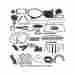66-69051-1 Eckler S Thunderbird Complete Weather-strip Kit Convertible Short Cowl Drain Tubes