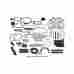 66-69056-1 Eckler S Thunderbird Complete Weather-strip Kit Convertible Short Cowl Drain Tubes