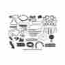 66-69059-1 Eckler S Thunderbird Complete Weather-strip Kit Convertible Long Cowl Drain Tubes