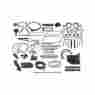 66-69061-1 Eckler S Thunderbird Complete Weather-strip Kit Convertible White Front Header Seal