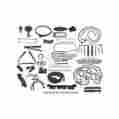 66-69065-1 Eckler S Thunderbird Complete Weather-strip Kit Convertible With Black Front Bow Seal