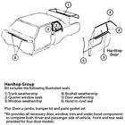 85-292242-1 Premier Quality Products Nova Master Weatherstrip Gasket Kit Hardtop