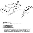 85-292247-1 Premier Quality Products Nova Weatherstrip Mini Kit Hardtop