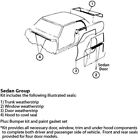 85-292252-1 Premier Quality Products Nova Weatherstrip Gasket Kit Sedan
