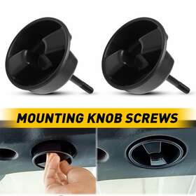 Cdls-jk-07-18 Auxito 2x Soft Top Door Surround Knob Screws With Pins Fits Jeep Wrangler Hardtop
