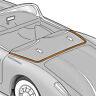 600018 B401 Unbranded Corvette Convertible Deck Lid Rail Seal