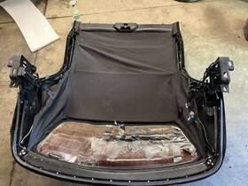 54348215978 Bmw E36 Black Converitible Top Assembly - Needs Back Glass