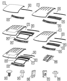 55372229ab Dodge Oe For Ram 2500 2010 Roof Panel