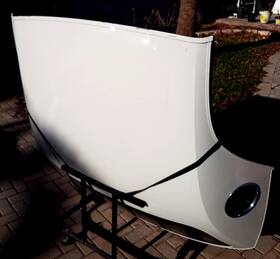 3w6z7652700aaa Ford 2002-2005 Thunderbird T-bird Hardtop Roof With Portholes White Local Pickup