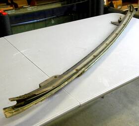 Ford T50202 1955/1956/1957 Thunderbird Hard Top Rear Bottom Deck Rail Glass Channel