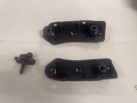 14092643 General Motors C4 Corvette Targa Top Windshield Frame Mounting Brackets Pair 1984