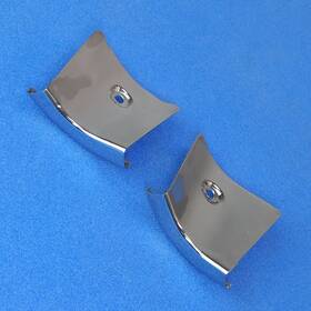 3827013 Gm 1963-1967 Corvette Hardtop Side Window Corner Cap Moldings 4 Original