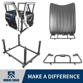 Bxg.1001-1 Hooke Road Bxg.2019 Removal Hard Top And Door Storage Cart For 2007-23 Jeep Wrangler Jk Jl
