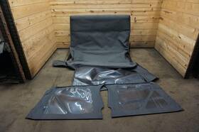 5jm59sx9ah Jeep Soft Top Roof Cover Assembly With Frame Wrangler Rubicon Tj 2005