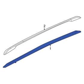 6rw61sz0ab Jeep Oe For Grand Cherokee 2022 Left Roof Side Rail