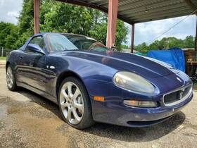 152.ma1w03 Maserati 2003 Spyder Cc Oem Blue Complete Roof Top See Pics Frayed