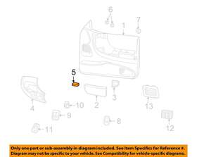 Zzm050868 Mazda Oem 98-07 B3000 Front Door-finish Panel Retainer
