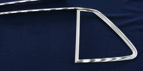 Mercedes-benz 1076731530/1630 R107 Hard Top Right/left Window Frame/drip Rail Qty 4 Pcs - Used