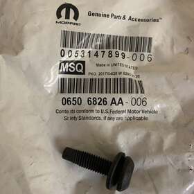 06506826aa Mopar 07-18 Jeep Wrangler Jk Hard Top Mounting Retainer Clip Screw 1 Oem