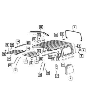 68370980ac Mopar Genuine Enclosure To Body Seal Right
