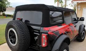 M2dz7852700be Oem 2021 - 2024 Ford Bronco Convertible Soft Roof Tonneau Top Cover And Frame