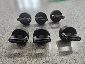 Rockworkx 850018500043 Jeep Wrangler 4 Door Hard Top Quick Removal T40 Torx Thumb Screw 6 Pc