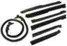 Rr682-cp Fusick Automotive Products Inc Top Rubber Kit 1968-72 Chevrolet Malibu And Ss Pontiac Gto Lemans Convertible