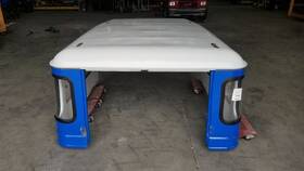 152.to1380 Toyota 1980 Land Cruiser Fj43 Hard Top Roof Assembly With Glass Blue And White