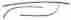Trmstkfo6162-f Ctsi 1961-1962 Ford Galaxie 500 Xl Sunliner Convertible Top Rear Tacking Rail Strip