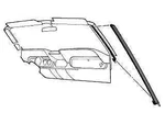 Mustang Pillar Post Weatherstrip Convertible Lh 1969 1970. Fixed Price $123.95.