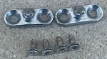 Ford Thunderbird Convertible Top Locating Latches Pins Chrome 1964-1966 Oem. Fixed Price $200.00.