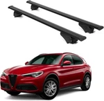 Erkul Roof Rack Crossbar Fits Alfa Romeo Stelvio 2017-24 Aluminum Lockable Black. Fixed Price $134.90.