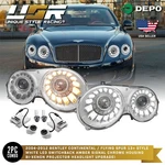 Facelift Dual Color Led Drl Bi-xenon Headlight For 04-10 Bentley Continental Gt. Fixed Price $2199.95.