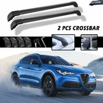 2PCS Crossbar Fit For Alfa Romeo Stelvio 2017-2025 Roof Rack Cargo Bars Lockable. Fixed Price $92.00.