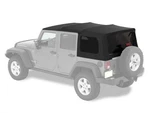 Mopar 82213652 Black Premium Twill Soft Top Kit 2007-2018 Jeep Wrangler Jk. Fixed Price $1399.95.