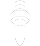 Gm Oem 14-19 Corvette Removable Top Components-frame Pin 23412818. Fixed Price $44.95.