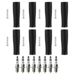 Ngk Iridium Ix Spark Plugs & Denso Coil Boot Kit For Jaguar XJ8 Xjr XK8 Xkr V8. Fixed Price $200.95.
