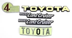 For Toyota Land Cruiser FJ40 FJ43 Logo Emblem Ornament (5 Piece Set) Adhesive. Fixed Price $72.99.