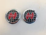 Pair Hudson Hornet 1951 1952 1953 1954 Interior Door Emblems #238450. Fixed Price $40.00.