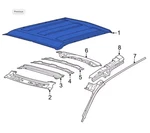 New Oem Genuine 2021-2024 Ford Bronco Sport Roof Panel M1PZ-7850202-B 22 23. Fixed Price $365.00.