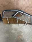 Triumph TR3 Side Curtain Set Of 2 Aftermarket Aluminum W Brackets. Fixed Price $399.00.