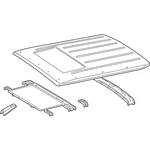 Genuine Mercedes-benz Oe Paneling, Roof 463-650-01-00. Fixed Price $2132.58.